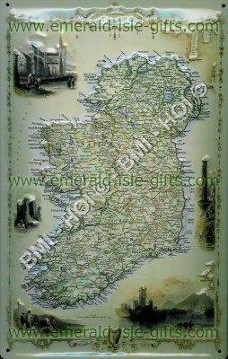Irish Tourist old advert - metal sign