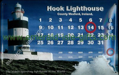 Hook Lighthouse Wexford on metal sign