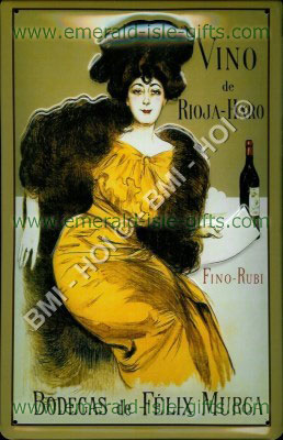Vinto de Rioja-Haro Metal Sign