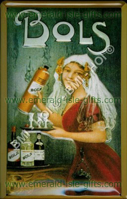 Bols Cocktails Frau mit Flasche