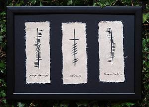 Friendshp, Love & Loyalty - Ogham - Claddagh Theme