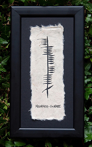 Courage - Misneach - Ogham Frame