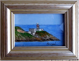 The Baily Lighthouse, Dublin The Baily Lighthouse, Dublin
(Original Miniature by Pervaneh Matthews)