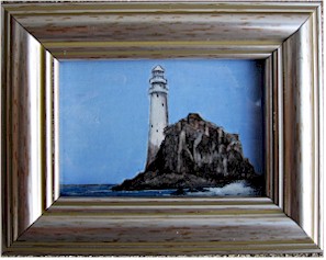 Fastnet Rock Lighthouse, an original miniature Fastnet Rock Lighthouse, an original miniature
(Watercolour by Pervaneh Matthews)