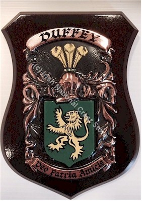 Customized Handpainted Crest Shield - Standard