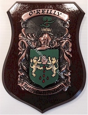 JONES to KELLEHER Handpainted Family Crest Shield