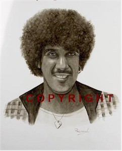 Phil Lynott Portrait Signed Ltd Edition