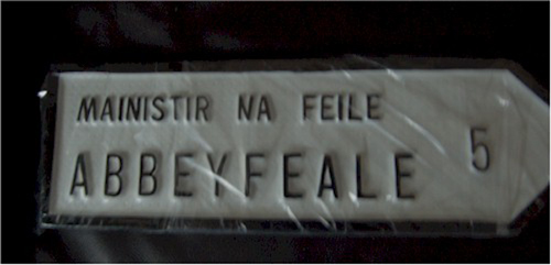 Abbeyfeale Old Style Road Sign