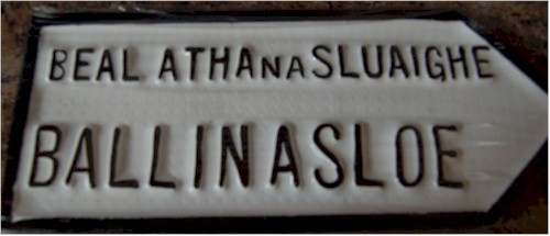 Ballinasloe Galway Cast Road Sign