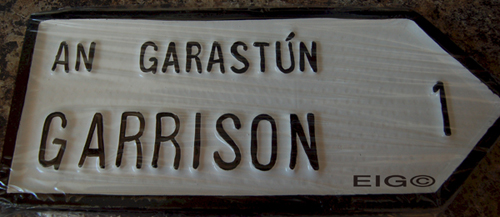 Garrison Old Style Road Sign
