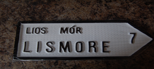 Lismore old style Irish Road Sign