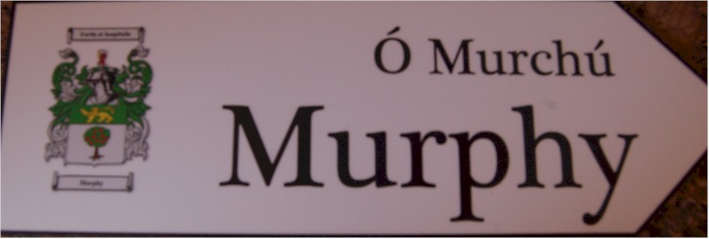 Family Coat of Arms Sign - MC CORMACK to MC ELVANNEY