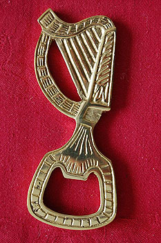 Irish Harp Brass Bottle Opener Irish Harp Brass Bottle Opener
(Boxed)