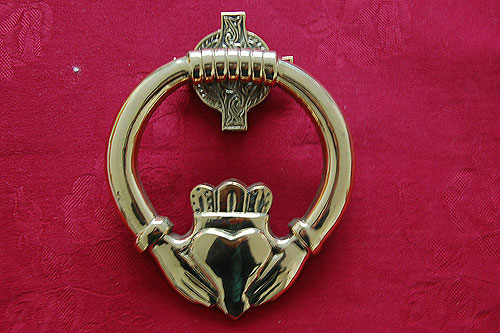 Irish Claddagh Brass Door Knocker Irish Claddagh Brass Door Knocker
(Handcrafted)