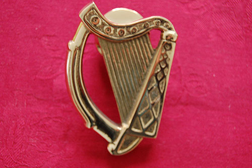 Irish Harp Brass Door Knocker