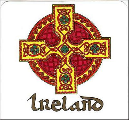Ireland Celtic Cross Irish Car Ireland Celtic Cross Irish Car
(Bumper Sticker Decal)