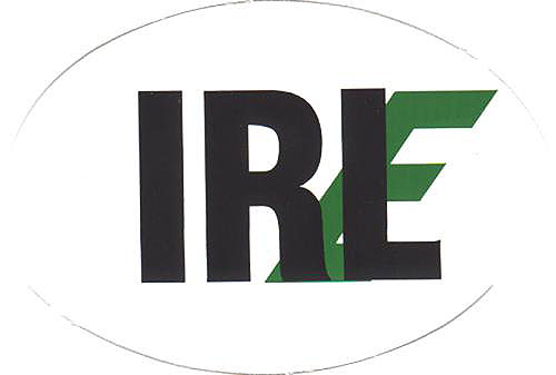 Ireland Irish Oval IRE Symbol Car Ireland Irish Oval IRE Symbol Car
(Bumper Sticker Decal)