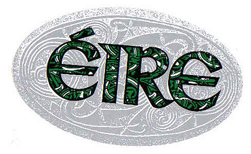 Eire Celtic Knotwork Irish Car Eire Celtic Knotwork Irish Car
(Bumper Sticker Decal)