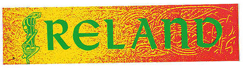 Ireland Multi Color Irish Car Ireland Multi Color Irish Car
(Bumper Sticker Decal)