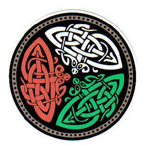 Ireland Round Celtic Design Ireland Round Celtic Design
(Car Bumper Sticker)
