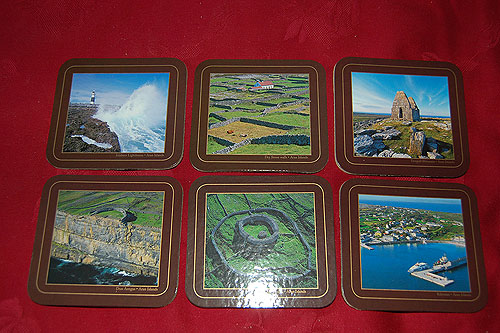 Aran Islands Set of 6 Coasters Aran Islands Set of 6 Coasters
(Corked Wood)