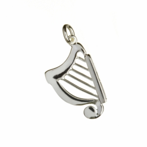 Irish Traditional Silver Harp Charm