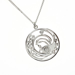 Large Celtic Children of Lir Legend Pendant