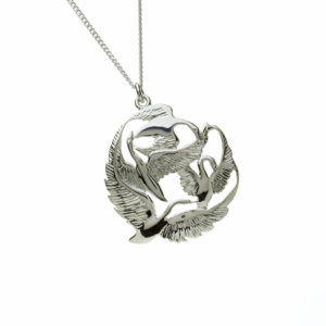 Magical Children of Lir Silver Pendant