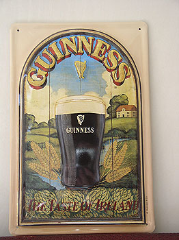 Guinness Metal Advertising Sign Guinness Metal Advertising Sign