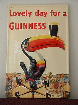 Guinness Metal Advertising Sign Toucan Guinness On Beak Guinness Metal Advertising Sign Toucan Guinness On Beak