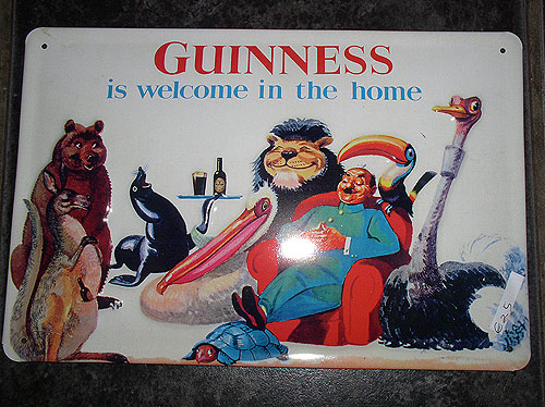 Guinness Metal Advert Guinness Metal Advert