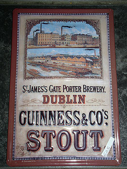 Guinness Metal Advertisement Guinness Metal Advertisement