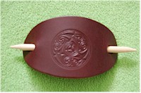 Leather Hair Clips